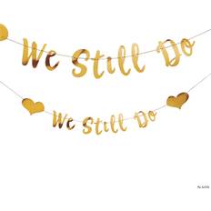 Text & Letters Garlands & Confetti Oriental Trading Garlands We Still Do Gold