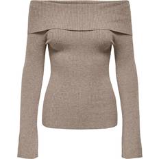 XS Blusen Only Onljayden Strickpullover - Braun