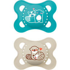 Mam Original Napp 0-6 mån Naturgummi 2-pack Blå