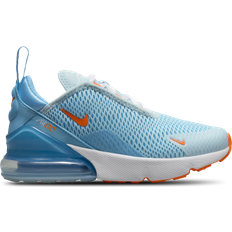 Nike Blue Running Shoes Children's Shoes Nike Air Max 270 PS - Glacier Blue/Aquarius Blue/White/Total Orange