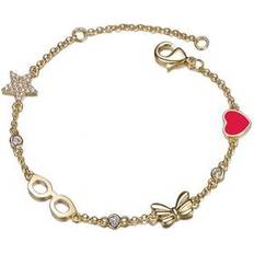 14k - Children Bracelets Rachel Glauber GiGiGirl 14K Gold Plated for Kids Red