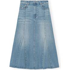 Ganni Denim Peplum Skirt - Tint Wash