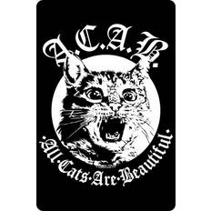 Grindstore All Cats Are Beautiful Plaque Black/White