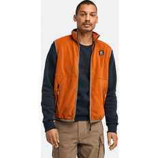 Timberland Polar Fleece Gilet Vest for Men in Orange, Man, Orange, Men Apparel Vests Outdoor Style