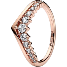 Pandora Timeless Wish Floating Pavé Ring - Rose Gold/Transparent