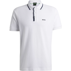 HUGO BOSS Paddy 2 NCSA Contrast Logo Polo Shirt - White