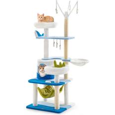 Costway Cat Tree - Cats Pets Costway Multi-level Cat Tower with Sisal Scratching Post M