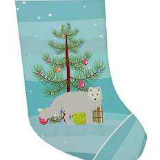 White Stockings Carolines Treasures White Arctic Fox Christmas Stockings Multicolor Stocking
