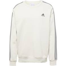 Beige Jumpers Adidas Men's Essentials Fleece 3 Stripes Sweatshirt - Alumina