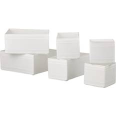 Ikea Skubb White Storage Box 6pcs