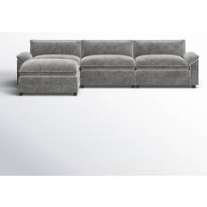 Wade Logan Arlynda Gray Sofa 118.9" 4 Seater