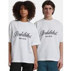 Prohibited Prohibited Typo T Shirt Weiß