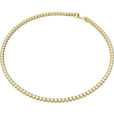 M Collane Swarovski Matrix Tennis Necklace - Gold/Transparent