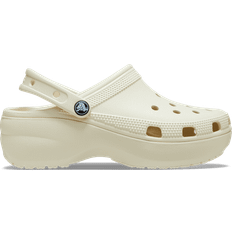 42 ½ Pantofole da Esterno Crocs Classic Platform Clog - Bone