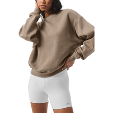 Polyester Tops Alo Accolade Crew Neck Pullover - Gravel