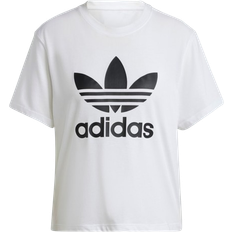 Adidas T-shirts adidas Adicolor Trefoil Boxy Tee - White