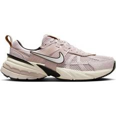 Nike Beige - Damen Schuhe Nike V2K Run - Platinum Violet/Light Bone/Black/Chrome