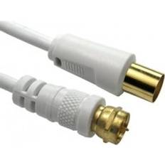 Cables Cables Direct 2-FM-9M-10 coaxial 3C-2V F White