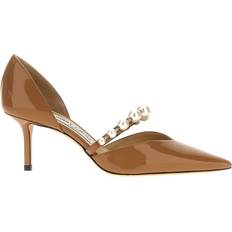 Beige - Leather Heels & Pumps Jimmy Choo Decollete Beige-Donna 37.5IT