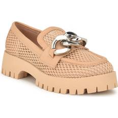 Nine West Pink Low Shoes Nine West Afer Lugsole Loafers Natural