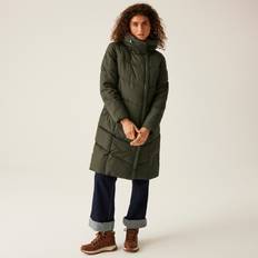 Regatta Women's Water-repellent Nurie Quilted Jacket Dark Khaki Green