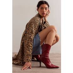 Sweet Talker Snip Toe Boots - Red Distressed