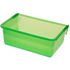 Plastic Rectangle Poultry Feeder 800ml Green