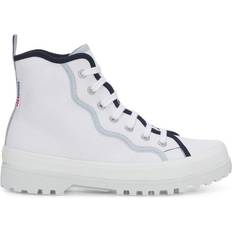 Superga Boots Superga Womens/Ladies 2341 Alpina Curly Bindings Ankle Boots White/Blue