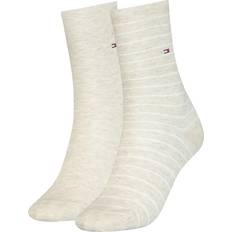 Tommy Hilfiger Beige Underkläder Tommy Hilfiger Dam små ränder strumpor