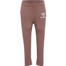Pink Bukser Hummel HmlFenja Antler Leggings Antler - Rustbrun/Offwhite
