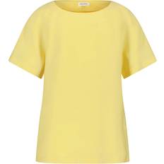 Giallo Bluse Gerry Weber Damen Legeres Blusenshirt 60cm Kurzarm Rundhals Viskose Gelb