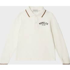 Moncler Polo Shirts Moncler Enfant Boys Ivory Cotton Polo Shirt