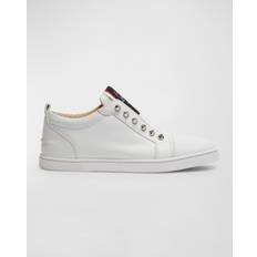 Christian Louboutin Sneakers Christian Louboutin Fique Vontade Red Sole Leather Low-Top Sneakers WHITE 10.5B 40.5EU