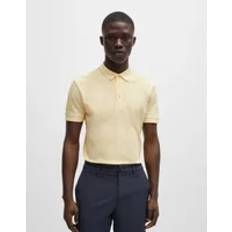 Clothing HUGO BOSS Cotton-piqué Paddy polo shirt with contrast Light Yellow