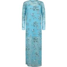 ROTATE Birger Christensen Blåa Klänningar ROTATE Birger Christensen Beaded Maxi Dress Dam Maxiklänningar