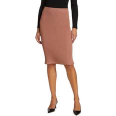 Rayon - Short Skirts Vince Women's Ribbed Sheath Skirt Tea Rose