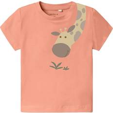 1-3M Överdelar Name It T-shirt NbmHogan Papaya Punch T-shirt