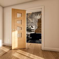 Doors Deanta Oak Finished Seville 7P Interior Door (x198.1cm)