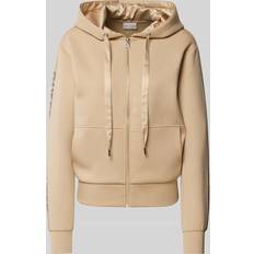 Guess Dam Jackor Guess Sweatjacke mit Label-Details in Taupe, Größe