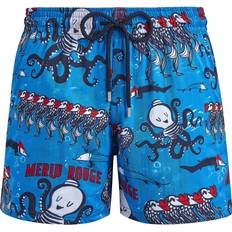 Men - Water Repellent Swimming Trunks Vilebrequin Men Stretch Swim Trunks Au Merlu Rouge Swimming Trunk Moorise Blue