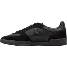 BOSS men's sneakers low brandon tenn sdvlt shoe, real leather, logo black