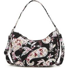 Cotton Frannie Crescent Crossbody Purse Botanical Paisley