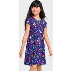 Purple Dresses Children's Clothing The Children's Place Girls Print Everyday Dress Purple Cotton/Polyester