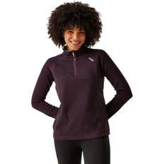 Outdoor Jacket - Purple Jackets Regatta Women's Montes Lightweight Half-Zip Fleece Deep Plum Black, Purple