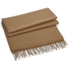 Brown Scarfs Beechfield Classic Woven Oversized Scarf Light Brown One