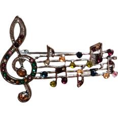 Brosjer Les Tresors De Lily [R8523] Multicolor 'Music' Designer Brooch 45x35 mm