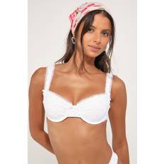 White Bikini Tops Dippin' Daisy's Women's Priscilla Underwire Bikini Top White XSmall