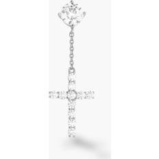 Jaxxon Earrings Jaxxon Hanging Cross Stud Silver Earring