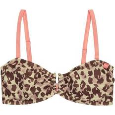 Beige Top bikini Regatta Top Bikini Leopardato Aceana III Beige Marrone