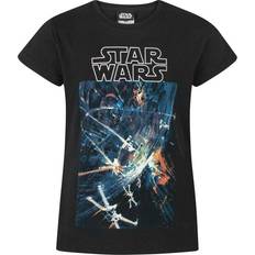 Star Wars T-shirts Star Wars 5-6 Short Sleeved T-Shirt Girls Black